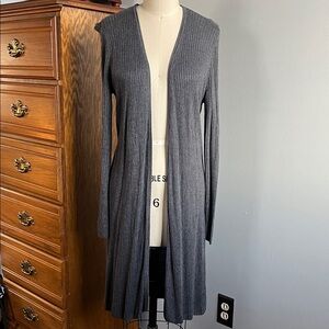 INC International Concepts Gray Long Cardigan